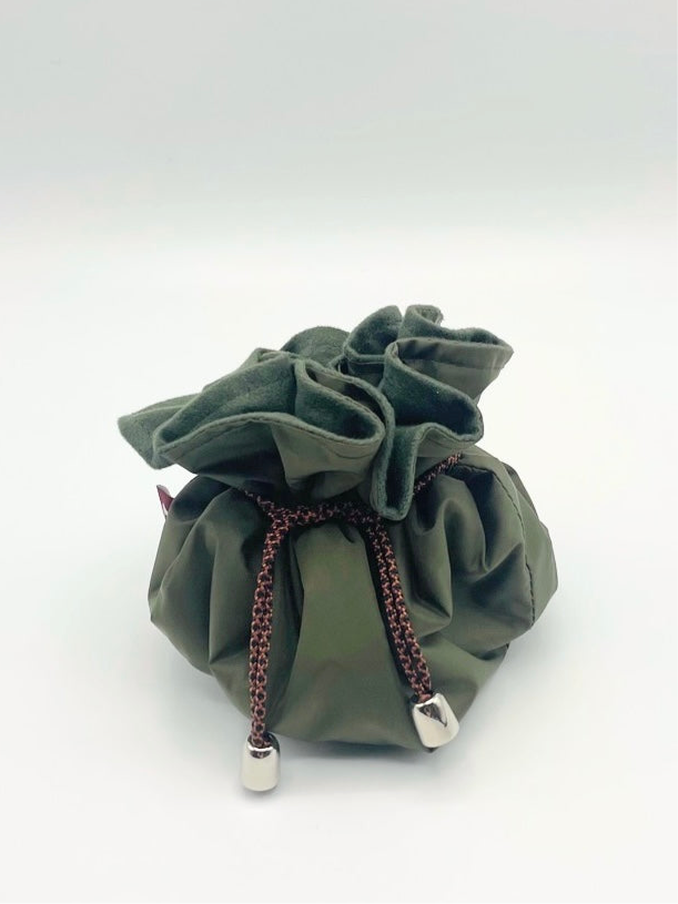 DRAWSTRING JEWELRY BAG Khaki/Olive