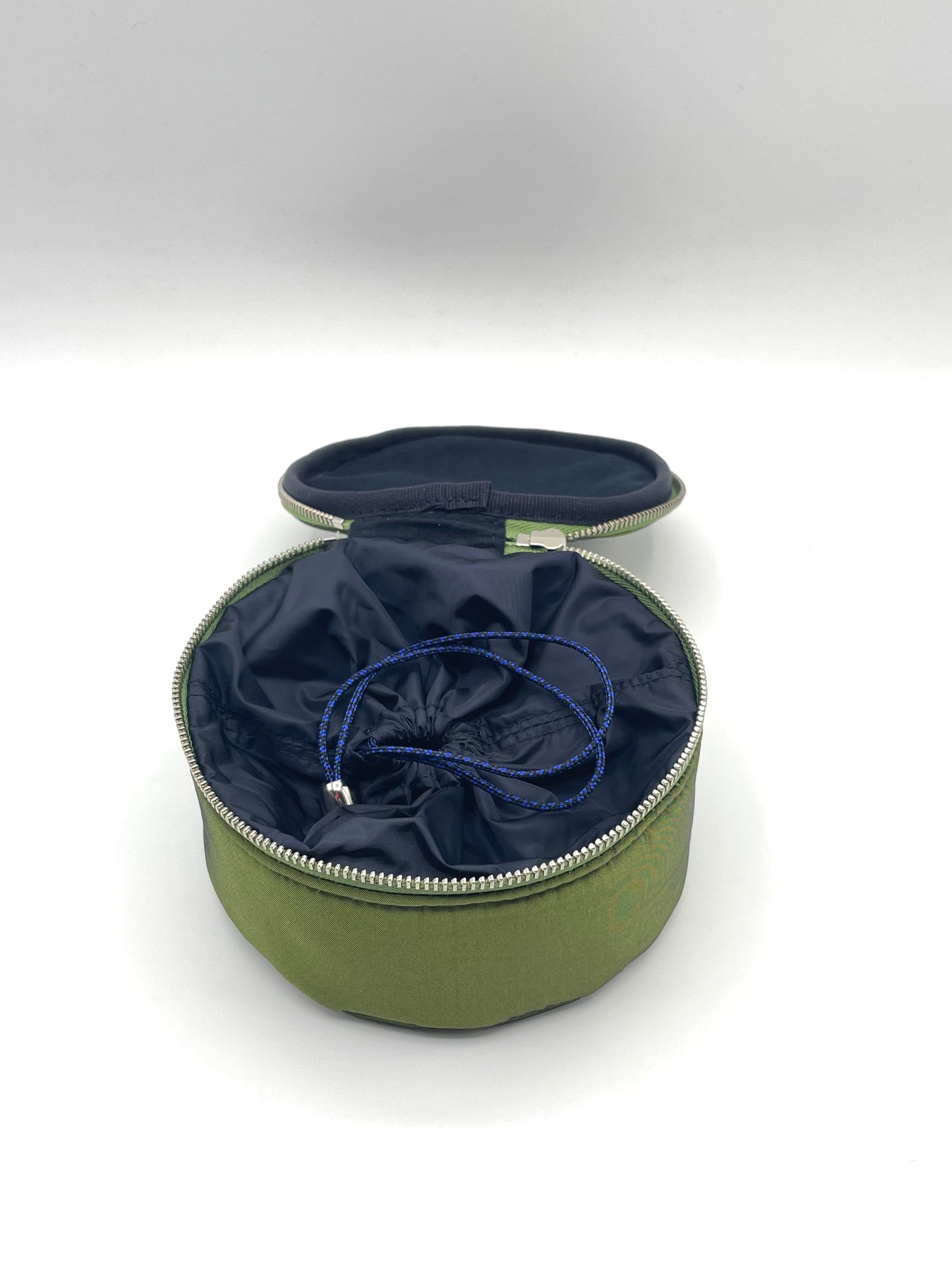 ROUND ZIP JEWELRY BAG Green/Midnight