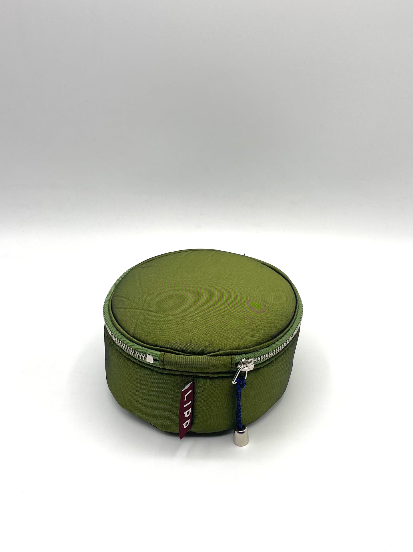 ROUND ZIP JEWELRY BAG Green/Midnight