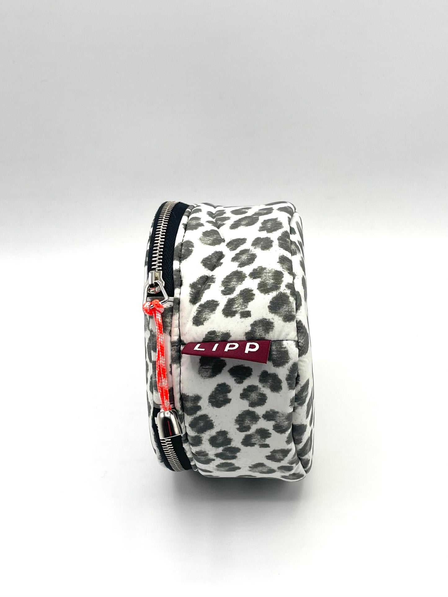 ROUND ZIP JEWELRY BAG Leopard/Olive